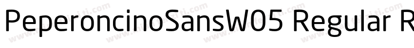 PeperoncinoSansW05 Regular Regular字体转换